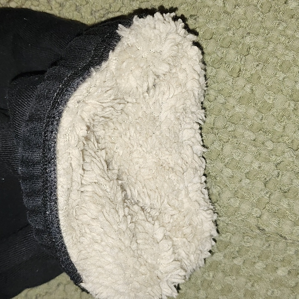 Mens Black Sherpa Lined Pants - Picture 2 of 7